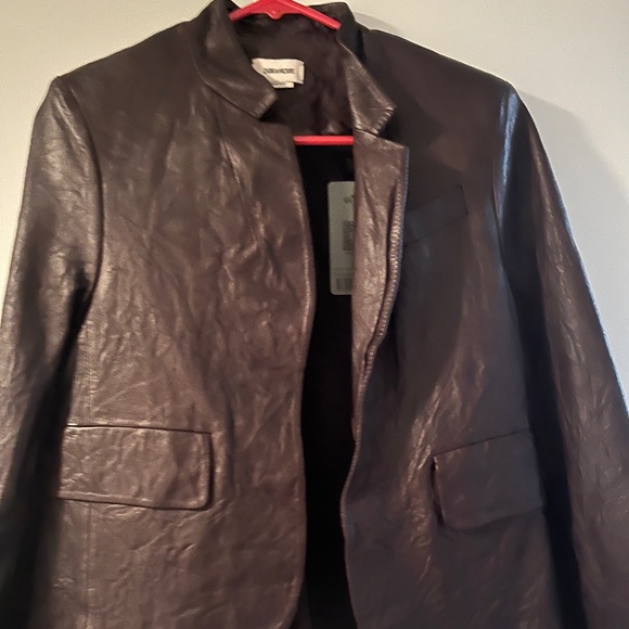 Zadig & Voltaire Leather Blazer - Picture 1 of 4